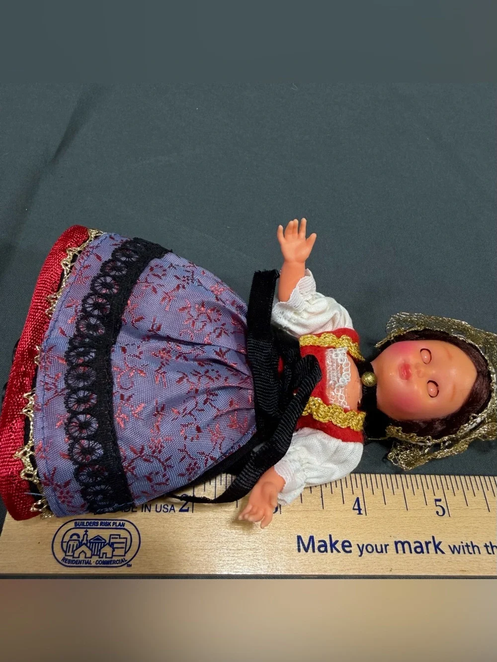 Mabo Souvenir Doll Traditional Bavarian Folk Costumed Allgau West Germany 6”